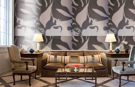 Обои 9130 V1 фото в интерьере кабинета превью