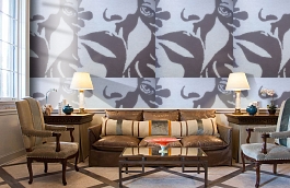 Обои 9130 V3 фото в интерьере кабинета превью