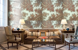 Обои 9150 C15 фото в интерьере кабинета превью