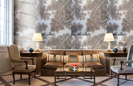 Обои 9150 C17 фото в интерьере кабинета превью