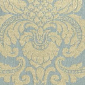 итальянские обои голубые в комнату с орнаментом Sangiorgio Ferrara M430-410 На фото итальянские обои голубые в комнату с орнаментом Sangiorgio Ferrara M430-410