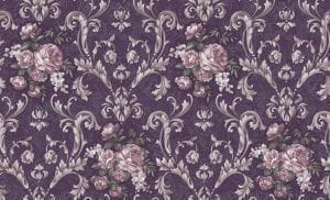 виниловые обои фиолетовые в гостиную с цветами  Erismann Eleganсe 3499-7 На фото виниловые обои фиолетовые в гостиную с цветами  Erismann Eleganсe 3499-7