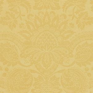 английские бумажные обои желтые в комнату Zoffany классическом стиле Classic Damasks CDW01001 На фото английские бумажные обои желтые в комнату Zoffany классическом стиле Classic Damasks CDW01001