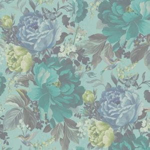 элитные бумажные обои в гостиную Arthouse с цветами  арт-деко A Shade Wilder 300106 На фото элитные бумажные обои в гостиную Arthouse с цветами  арт-деко A Shade Wilder 300106