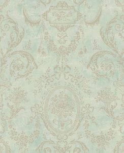 премиум бумажные обои зеленые в спальню KT-Exclusive Champagne Florals MF11704 На фото премиум бумажные обои зеленые в спальню KT-Exclusive Champagne Florals MF11704