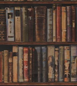 обои коричневые Andrew Martin Navigator Library B Leather На фото обои коричневые Andrew Martin Navigator Library B Leather