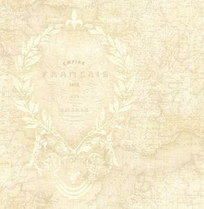 недорогие бумажные обои Harrison Prints с картами и городами Olde Francais OF30903 На фото недорогие бумажные обои Harrison Prints с картами и городами Olde Francais OF30903