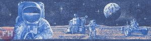 дешевые обои синие детские AS-Creation бордюры Boys and Girls 30490-1 На фото дешевые обои синие детские AS-Creation бордюры Boys and Girls 30490-1