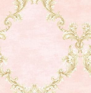 бумажные обои розовые Seabrook с орнаментом Damask Folio DF31003 На фото бумажные обои розовые Seabrook с орнаментом Damask Folio DF31003