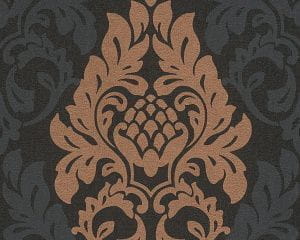 немецкие виниловые обои AS-Creation с дамаском в классическом стиле Fleece Royal 96190-3 На фото немецкие виниловые обои AS-Creation с дамаском в классическом стиле Fleece Royal 96190-3