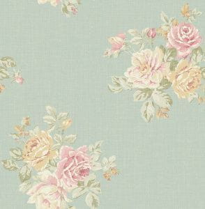 американские премиум бумажные обои светло-зеленые KT-Exclusive с цветами  Flora FG70002 На фото американские премиум бумажные обои светло-зеленые KT-Exclusive с цветами  Flora FG70002