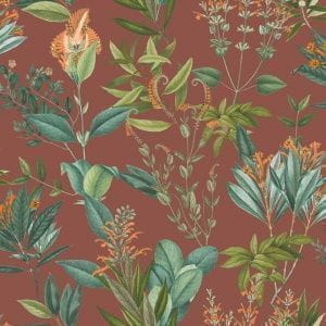 обои коричневые в спальню английской стиле Decoprint Blooming BL22743 На фото обои коричневые в спальню английской стиле Decoprint Blooming BL22743