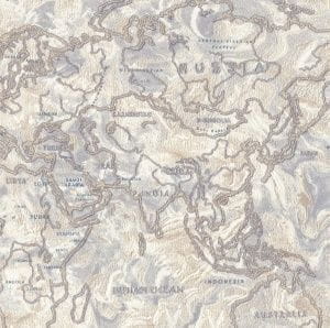 российские недорогие обои капучино с картами и городами Ornamy Tour 8029-11 На фото российские недорогие обои капучино с картами и городами Ornamy Tour 8029-11