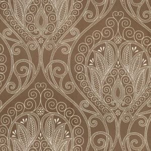 обои коричневые в комнату Thibaut с орнаментом Artisan 839-T-733 На фото обои коричневые в комнату Thibaut с орнаментом Artisan 839-T-733