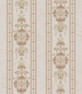 итальянские обои розовые в комнату Decoro Pareti с полосой Classico AD1611 На фото итальянские обои розовые в комнату Decoro Pareti с полосой Classico AD1611
