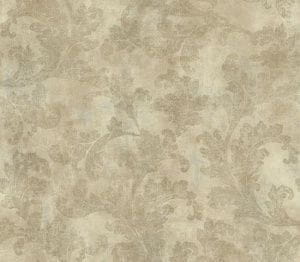 дорогие бумажные обои коричневые в комнату с орнаментом York Gold Leaf AW7583 На фото дорогие бумажные обои коричневые в комнату с орнаментом York Gold Leaf AW7583