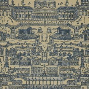премиум в гостиную обои ампир Zoffany Intaglio ZINW310073 На фото премиум в гостиную обои ампир Zoffany Intaglio ZINW310073
