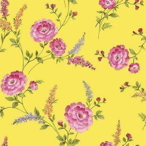 обои желтые Arthouse с цветами  Sophie Conran 950807 На фото обои желтые Arthouse с цветами  Sophie Conran 950807