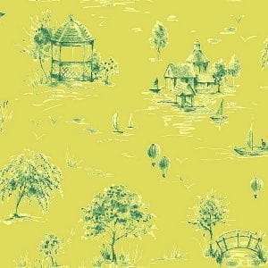 обои желтые Arthouse с деревьями в стиле жуи Sophie Conran 950704 На фото обои желтые Arthouse с деревьями в стиле жуи Sophie Conran 950704