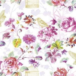 бельгийские флизелиновые полностью обои с цветами  Decoprint What's up WU20685 На фото бельгийские флизелиновые полностью обои с цветами  Decoprint What's up WU20685