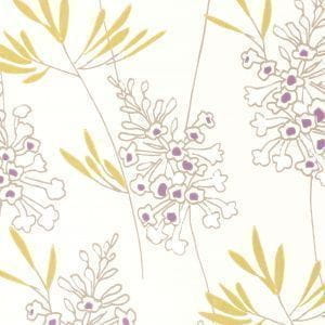 обои в комнату Clarke&Clarke с цветами  английской стиле Wild Garden W0046-02 На фото обои в комнату Clarke&Clarke с цветами  английской стиле Wild Garden W0046-02