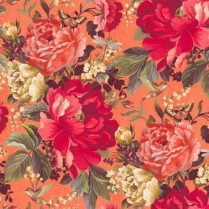 элитные бумажные обои в гостиную Arthouse с цветами  арт-деко A Shade Wilder 300112 На фото элитные бумажные обои в гостиную Arthouse с цветами  арт-деко A Shade Wilder 300112