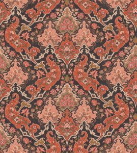 элитные флизелиновые полностью обои красные в комнату Cole Son Mariinsky Damask 108/8039 На фото элитные флизелиновые полностью обои красные в комнату Cole Son Mariinsky Damask 108/8039