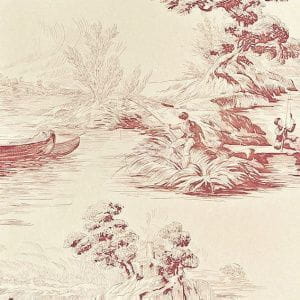 бумажные обои Zoffany в стиле жуи Chantemerle CHP05001 На фото бумажные обои Zoffany в стиле жуи Chantemerle CHP05001