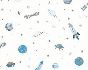 немецкие дешевые обои белые детские AS-Creation Esprit Kids 35828-1 На фото немецкие дешевые обои белые детские AS-Creation Esprit Kids 35828-1
