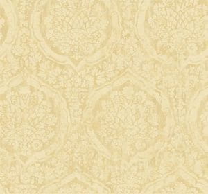 американские бумажные обои бежевые в комнату York с дамаском Normandy manor NM2916 На фото американские бумажные обои бежевые в комнату York с дамаском Normandy manor NM2916