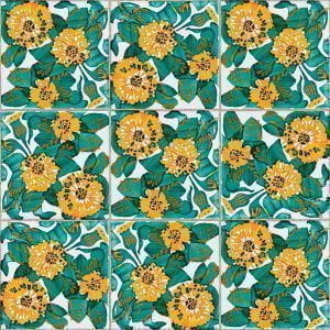 немецкие элитные флизелиновые полностью обои в комнату KT-Exclusive с цветами  Tiles & More 3000022 На фото немецкие элитные флизелиновые полностью обои в комнату KT-Exclusive с цветами  Tiles & More 3000022