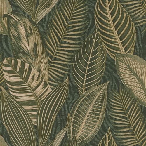 немецкие виниловые обои зеленые в гостиную Rasch тропический African Queen 3 751826 На фото немецкие виниловые обои зеленые в гостиную Rasch тропический African Queen 3 751826