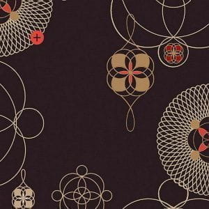 обои черные с геометрией арт-деко Tres Tintas Hit 1968-2 На фото обои черные с геометрией арт-деко Tres Tintas Hit 1968-2