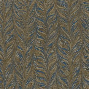 английские премиум обои синие Zoffany с полосой в стиле «модерн» Quartz ZQUA311009 На фото английские премиум обои синие Zoffany с полосой в стиле «модерн» Quartz ZQUA311009