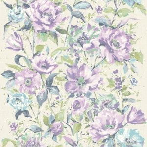 бельгийские недорогие обои бежевые в гостиную GranDeco с цветами  Fiore FO3003 На фото бельгийские недорогие обои бежевые в гостиную GranDeco с цветами  Fiore FO3003