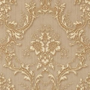 итальянские виниловые обои на бумажной основе коричневые Zambaiti с цветами  Satin Flowers 4155 На фото итальянские виниловые обои на бумажной основе коричневые Zambaiti с цветами  Satin Flowers 4155
