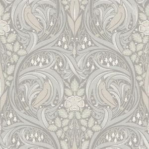 бумажные обои серые в комнату с орнаментом восточном стиле KT-Exclusive Art Nouveau Origins MR70107 На фото бумажные обои серые в комнату с орнаментом восточном стиле KT-Exclusive Art Nouveau Origins MR70107