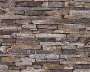 немецкие дорогие обои коричневые в коридор AS-Creation под камень Wood and Stone 9142-17 На фото немецкие дорогие обои коричневые в коридор AS-Creation под камень Wood and Stone 9142-17