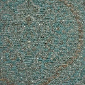 бельгийские обои бирюзовые в комнату с дамаском Calcutta Bukhara 213023 На фото бельгийские обои бирюзовые в комнату с дамаском Calcutta Bukhara 213023