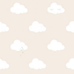 бельгийские обои бежевые детские Decoprint с абстракцией Sweet Dreams Noukies ND21116 На фото бельгийские обои бежевые детские Decoprint с абстракцией Sweet Dreams Noukies ND21116