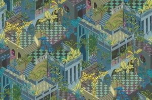 элитные обои в гостиную Cole Son стиле жуи The Contemporary Collection 105-4018 На фото элитные обои в гостиную Cole Son стиле жуи The Contemporary Collection 105-4018