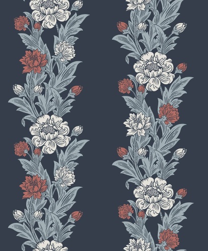 элитные флизелиновые полностью обои синие KT-Exclusive Arts and Crafts ET12712 На фото элитные флизелиновые полностью обои синие KT-Exclusive Arts and Crafts ET12712