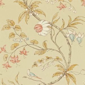 английские обои бежевые в спальню Zoffany английской стиле Trade Routes ZTRA02003 На фото английские обои бежевые в спальню Zoffany английской стиле Trade Routes ZTRA02003