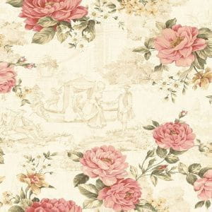 обои бежевые Studio Eight с цветами  Fleur FI91303 На фото обои бежевые Studio Eight с цветами  Fleur FI91303