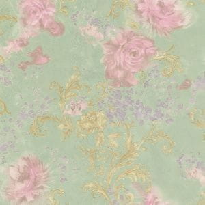 итальянские премиум обои бирюзовые Blumarine 24024 На фото итальянские премиум обои бирюзовые Blumarine 24024