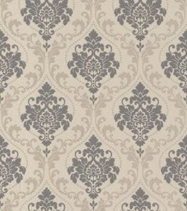 дешевые виниловые обои бежевые в гостиную Rasch с дамаском Gentle Elegance 725643 На фото дешевые виниловые обои бежевые в гостиную Rasch с дамаском Gentle Elegance 725643