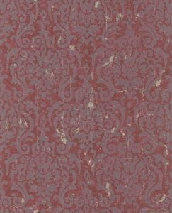 немецкие флизелиновые полностью обои красные Rasch с дамаском Tintura 227399 На фото немецкие флизелиновые полностью обои красные Rasch с дамаском Tintura 227399