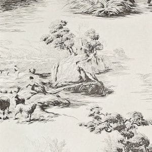 бумажные обои Zoffany в стиле жуи Chantemerle CHP05004 На фото бумажные обои Zoffany в стиле жуи Chantemerle CHP05004