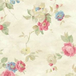 бумажные обои бежевые KT-Exclusive в стиле прованс Watercolor Florals MF20711 На фото бумажные обои бежевые KT-Exclusive в стиле прованс Watercolor Florals MF20711