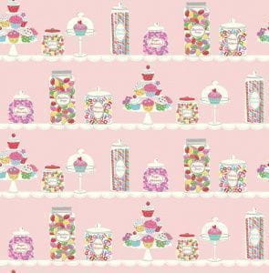 американские элитные бумажные обои розовые детские KT-Exclusive Jelly Beans JB80001 На фото американские элитные бумажные обои розовые детские KT-Exclusive Jelly Beans JB80001